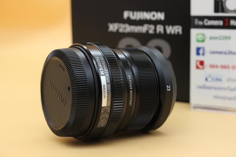 ขาย Lens Fujinon XF 23 F2 R WR (สีดำ) สภาพสวยใหม่ ไร้ฝ้า รา ใช้งานน้อย เลนส์ประกันศูนย์ มีประกันเพิ่ม 3ปี ถึง 01-09-2021 อุปกรณ์ครบกล่อง  อุปกรณ์และรายละเอ
